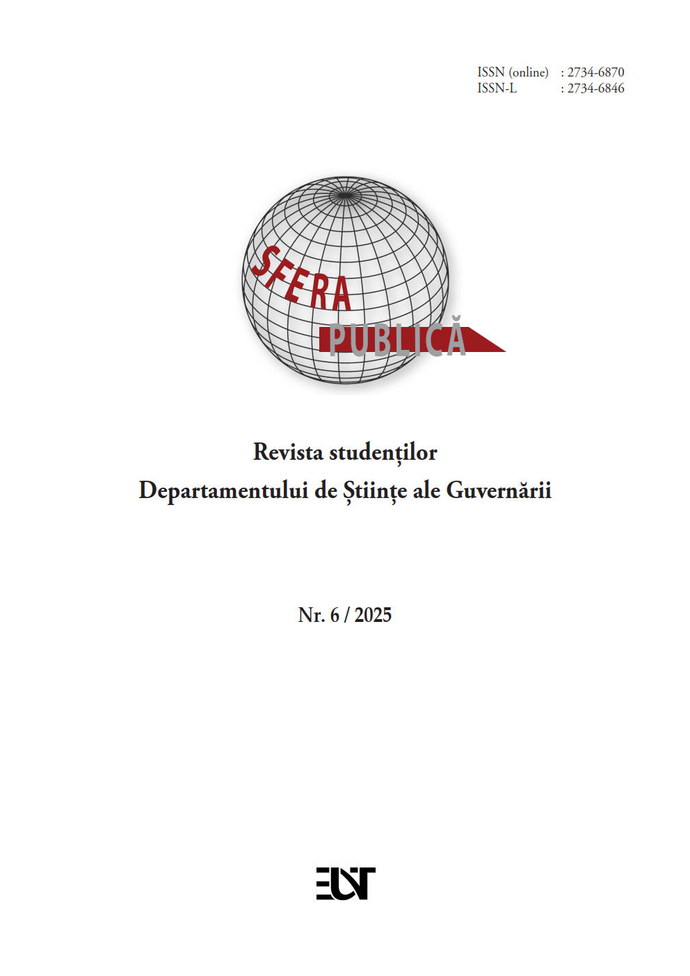 					View Vol. 1 No. 6 (2025): Sfera Publică
				